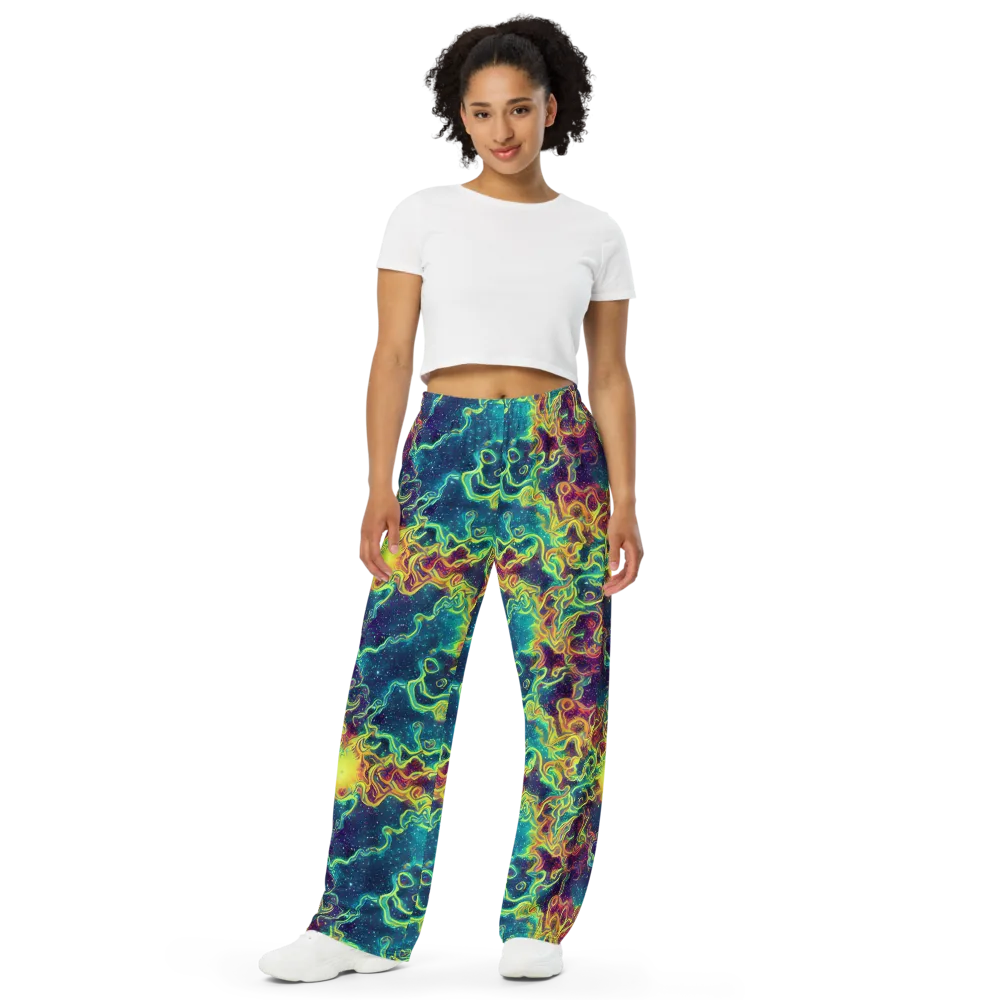 Echoed Pulses on Wide-Leg Pants — Front