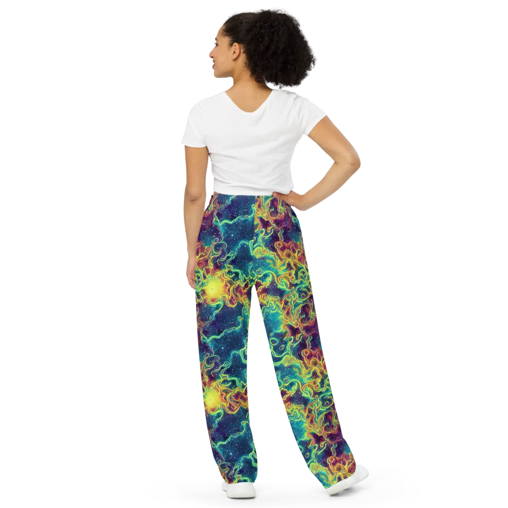 Echoed Pulses on Wide-Leg Pants — Back