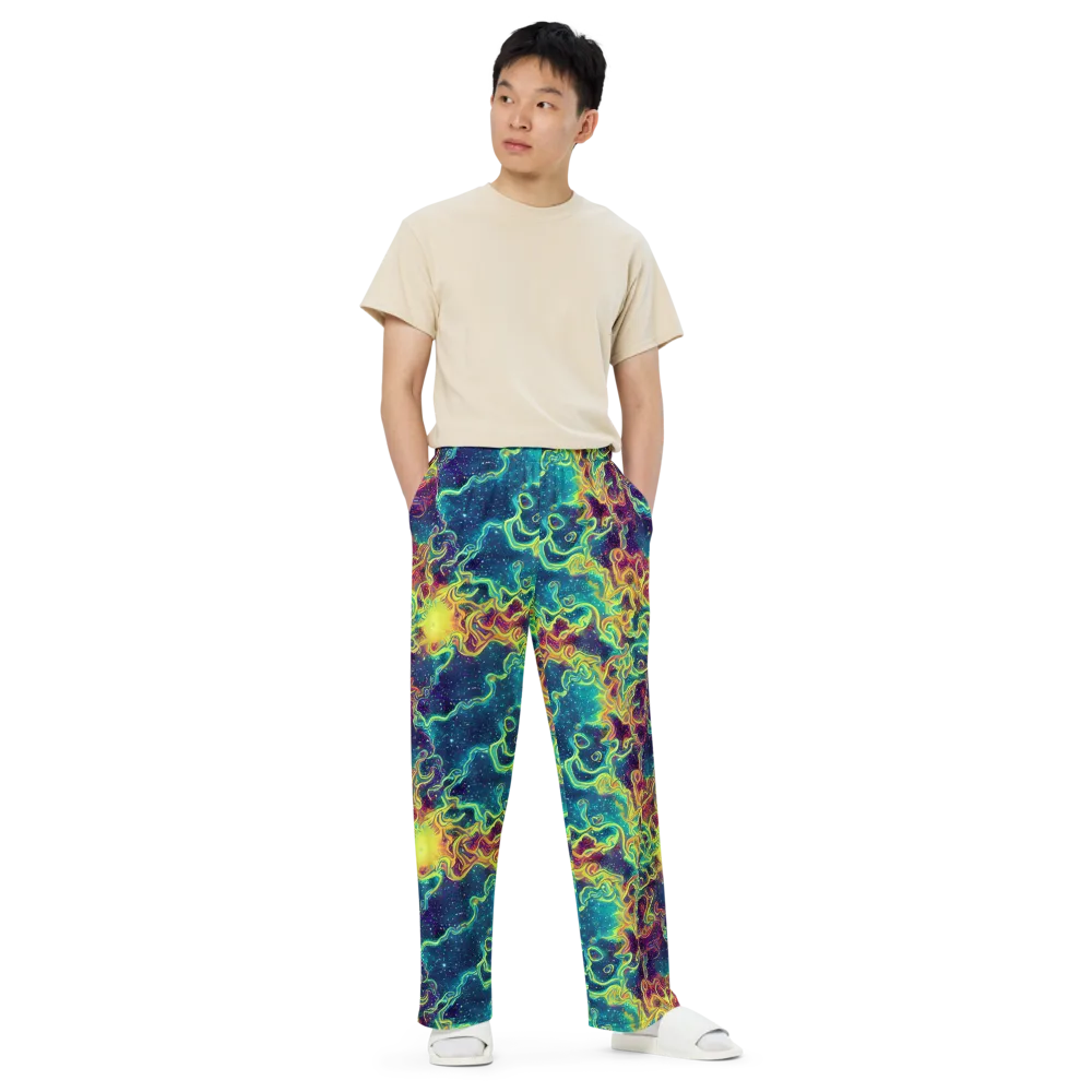 Echoed Pulses on Wide-Leg Pants — Front