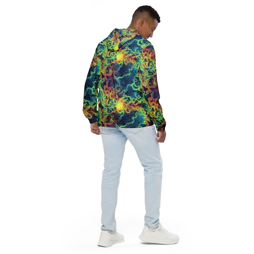 Echoed Pulses on Men's Windbreaker — Back