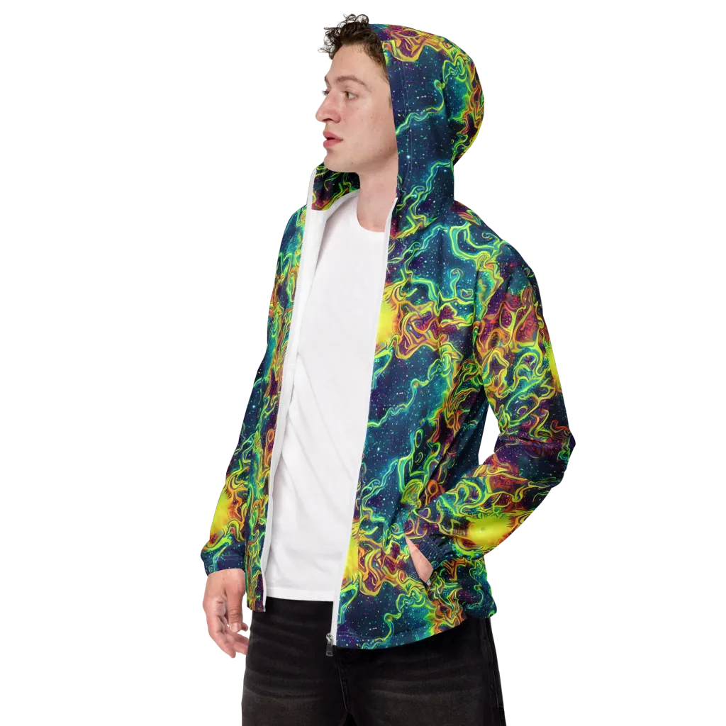 Echoed Pulses on Men's Windbreaker — Left Front