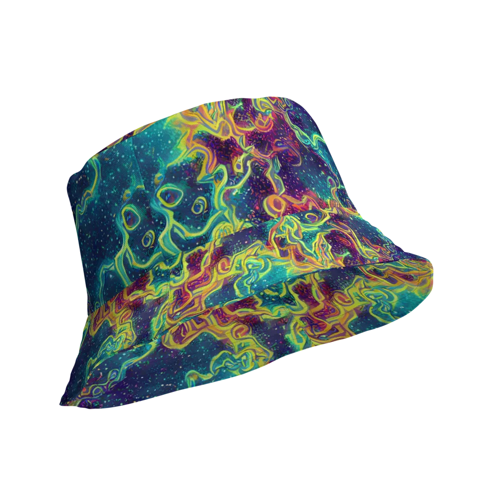 Echoed Pulses on Reversible Bucket Hat — Product details Outside
