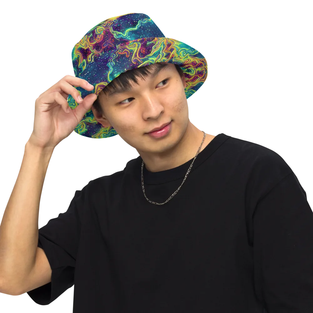 Echoed Pulses on Reversible Bucket Hat — Front Inside
