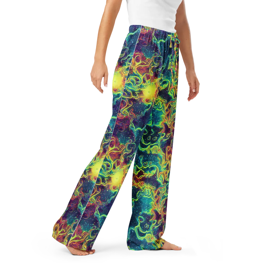 Echoed Pulses on Women's Pajama Pants — Right Front
