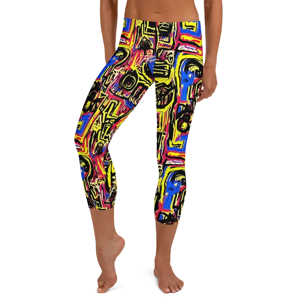Beyond the Canvas on Capri Leggings — Front