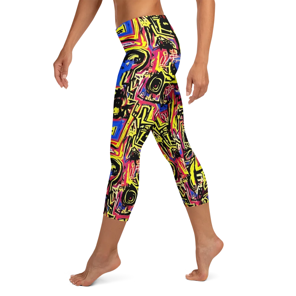 Beyond the Canvas on Capri Leggings — Left