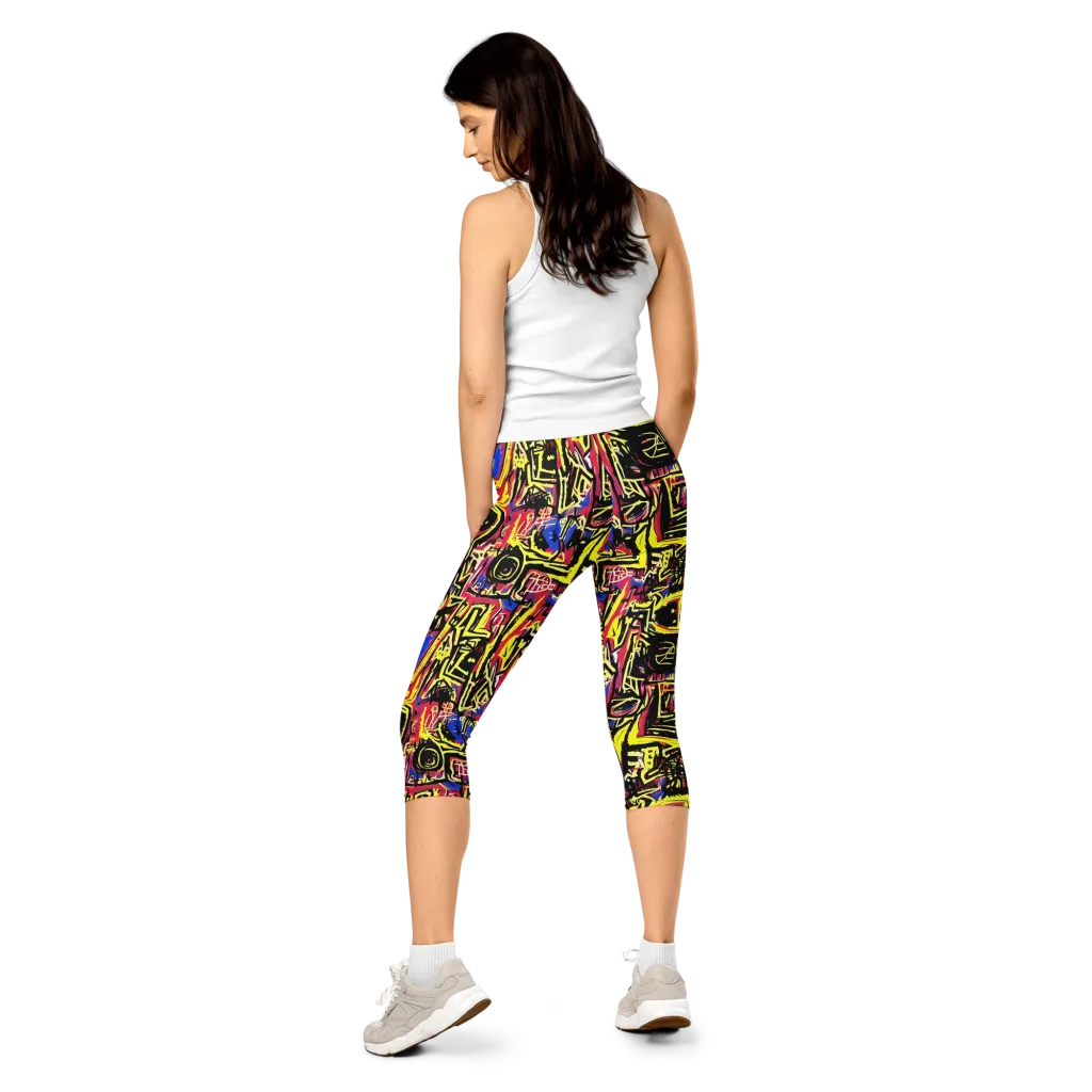 Beyond the Canvas on Capri Leggings — Back