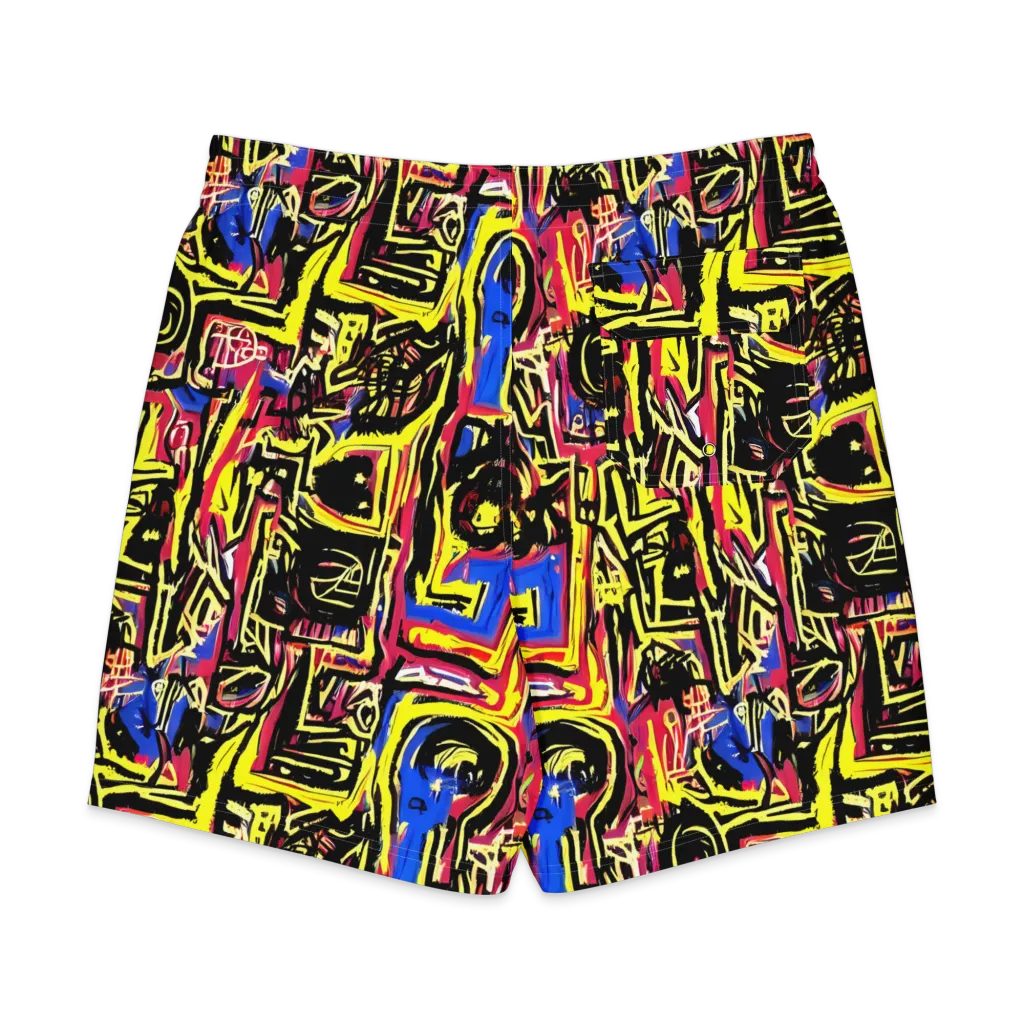 Beyond the Canvas on Men's Board Shorts — Back