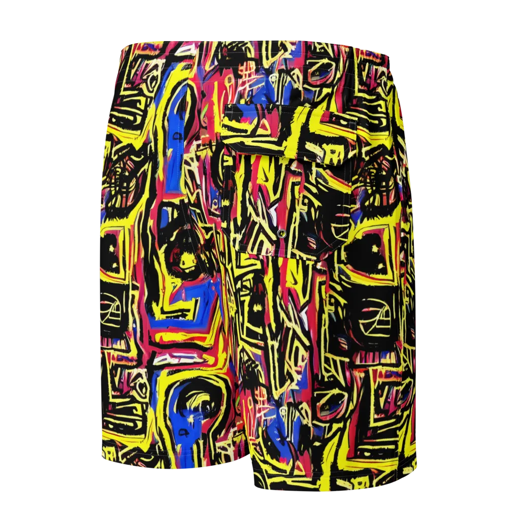 Beyond the Canvas on Men's Board Shorts — Back