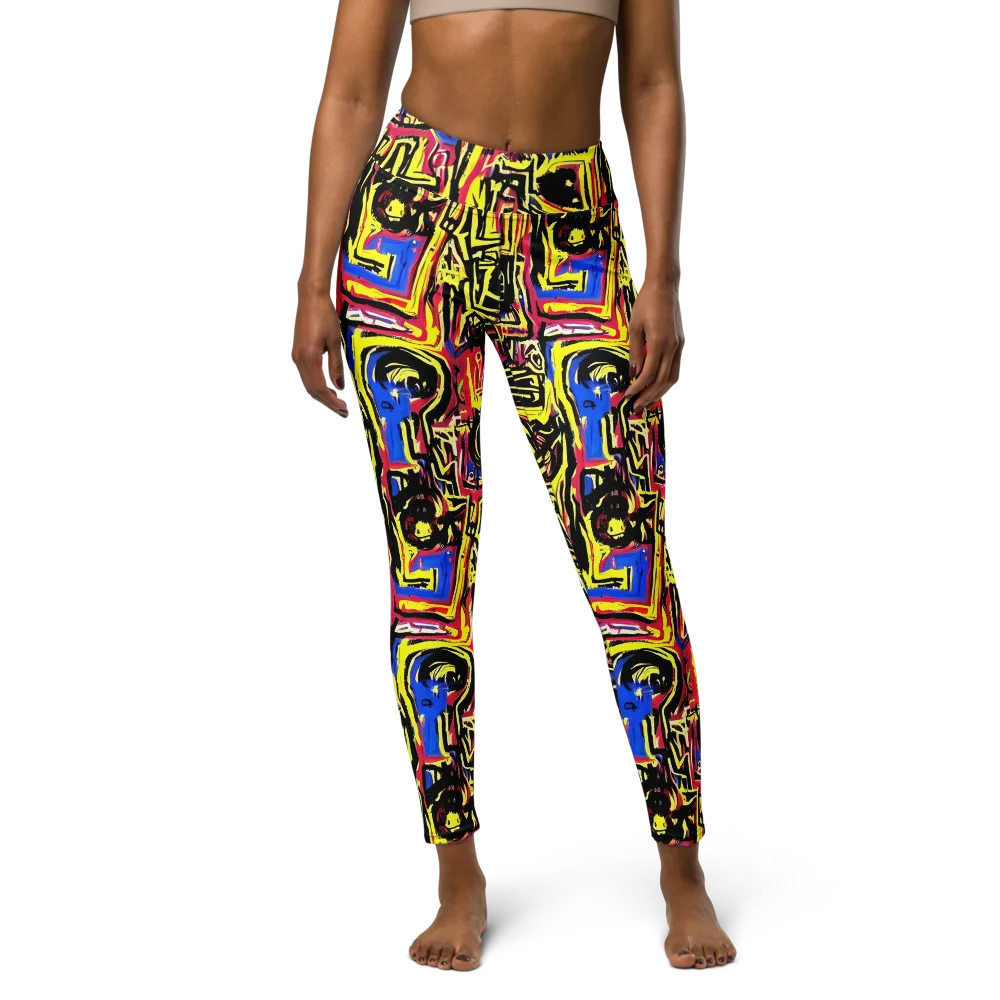 Beyond the Canvas on Yoga Leggings — Front