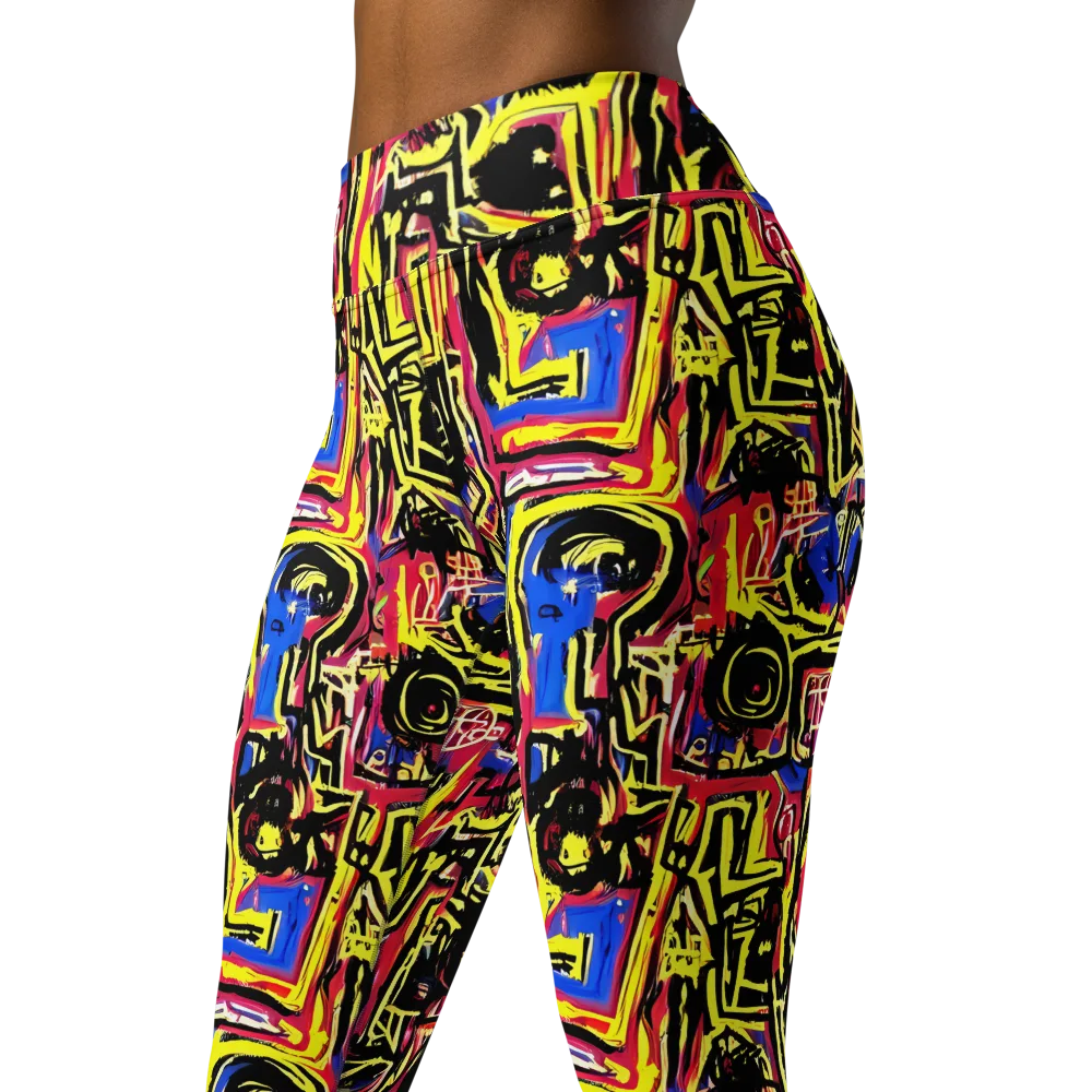 Beyond the Canvas on Yoga Leggings — Left Front