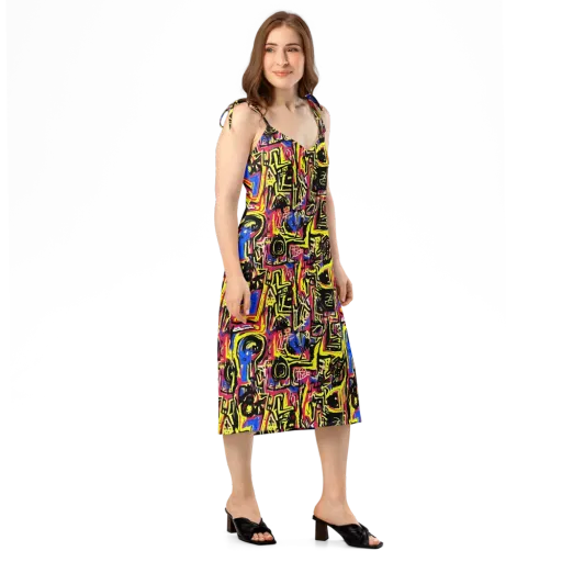 Beyond the Canvas on a Slip Dress