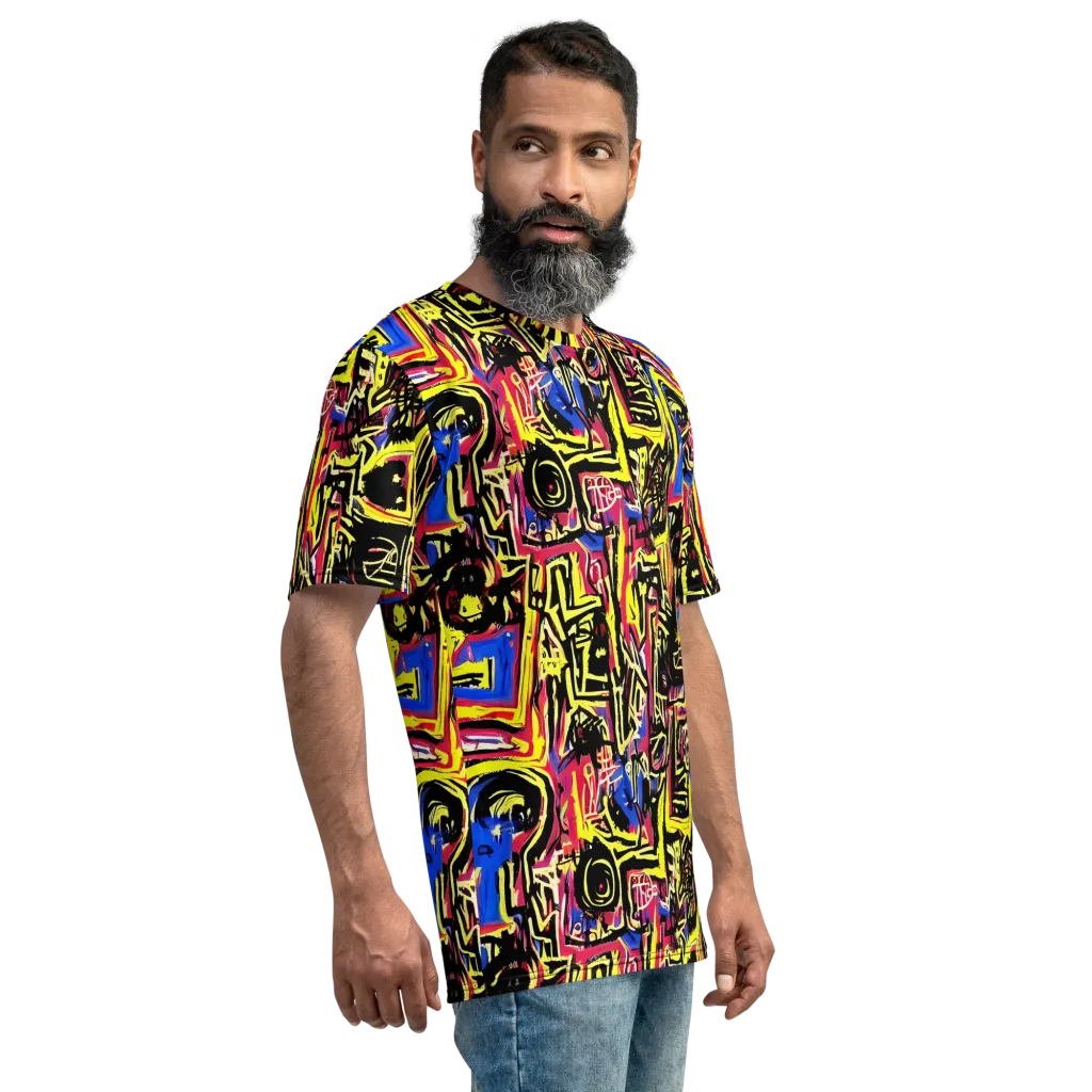 Beyond the Canvas on Men's Crew Neck T-Shirt — Right