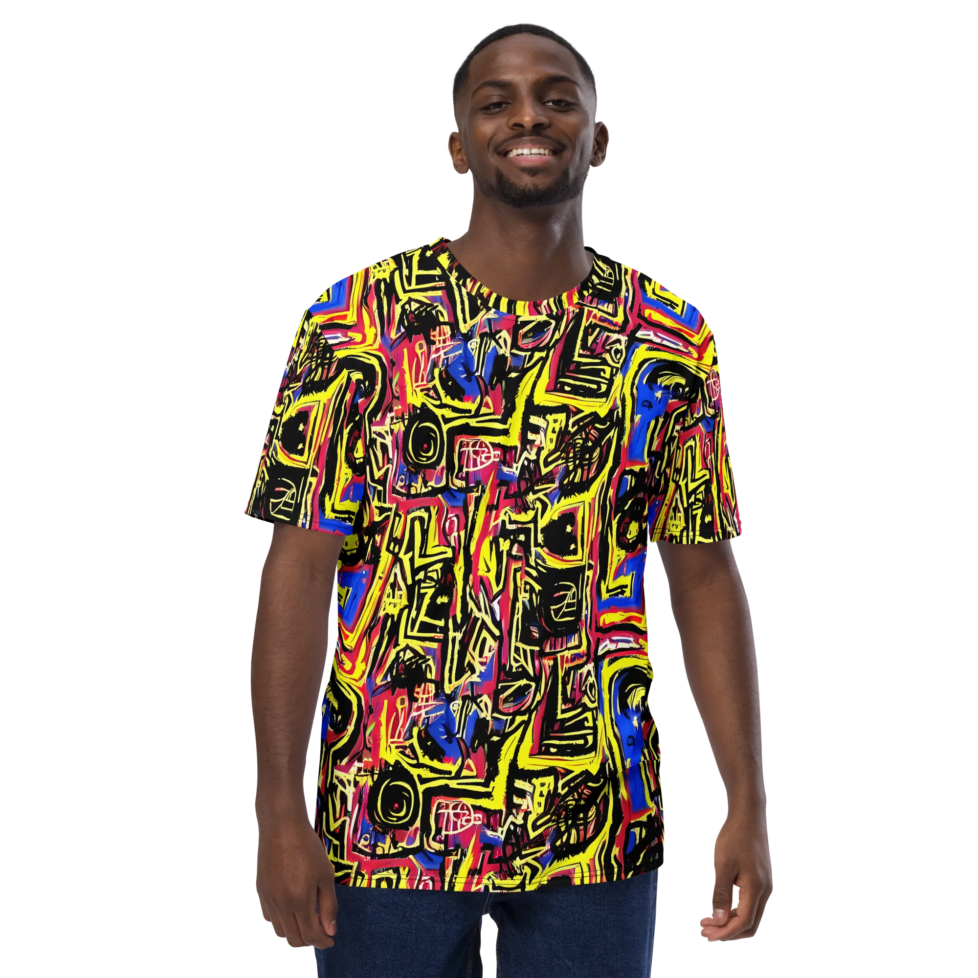 Beyond the Canvas on Men's Crew Neck T-Shirt — Front