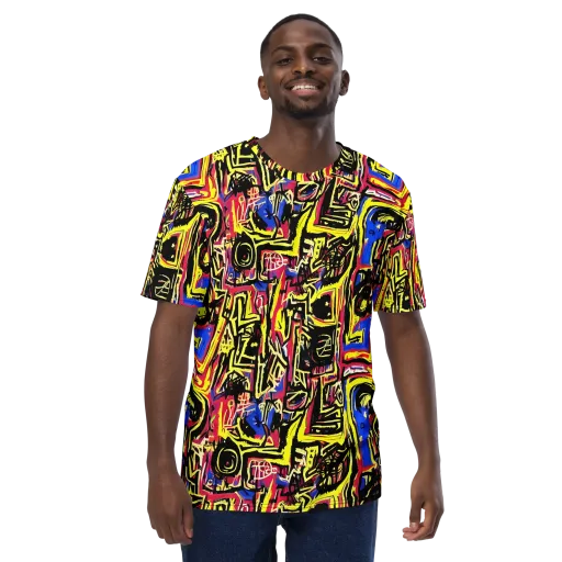 Beyond the Canvas on a Men's Crew Neck T-Shirt