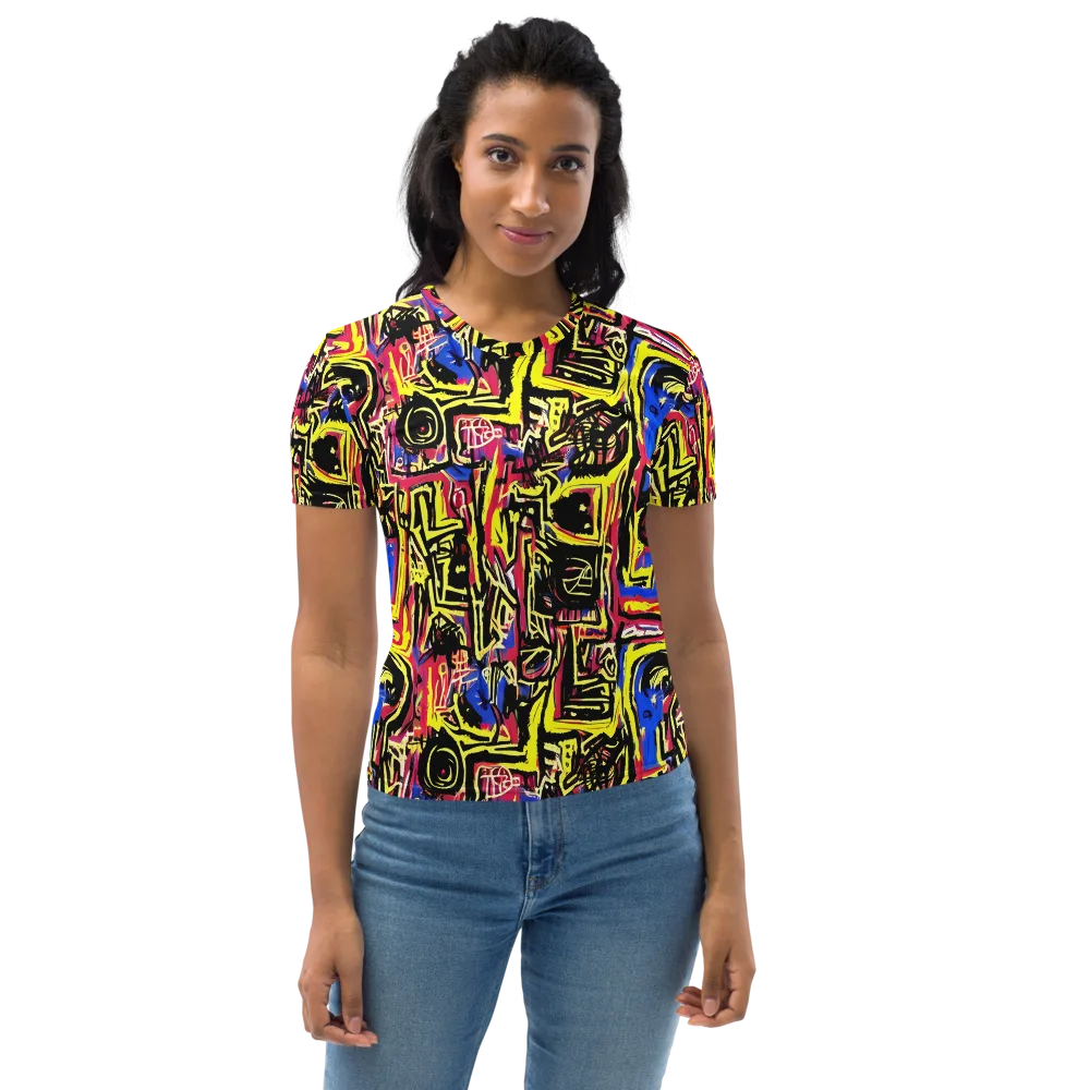 Beyond the Canvas on Women's Crew Neck T-Shirt — Front