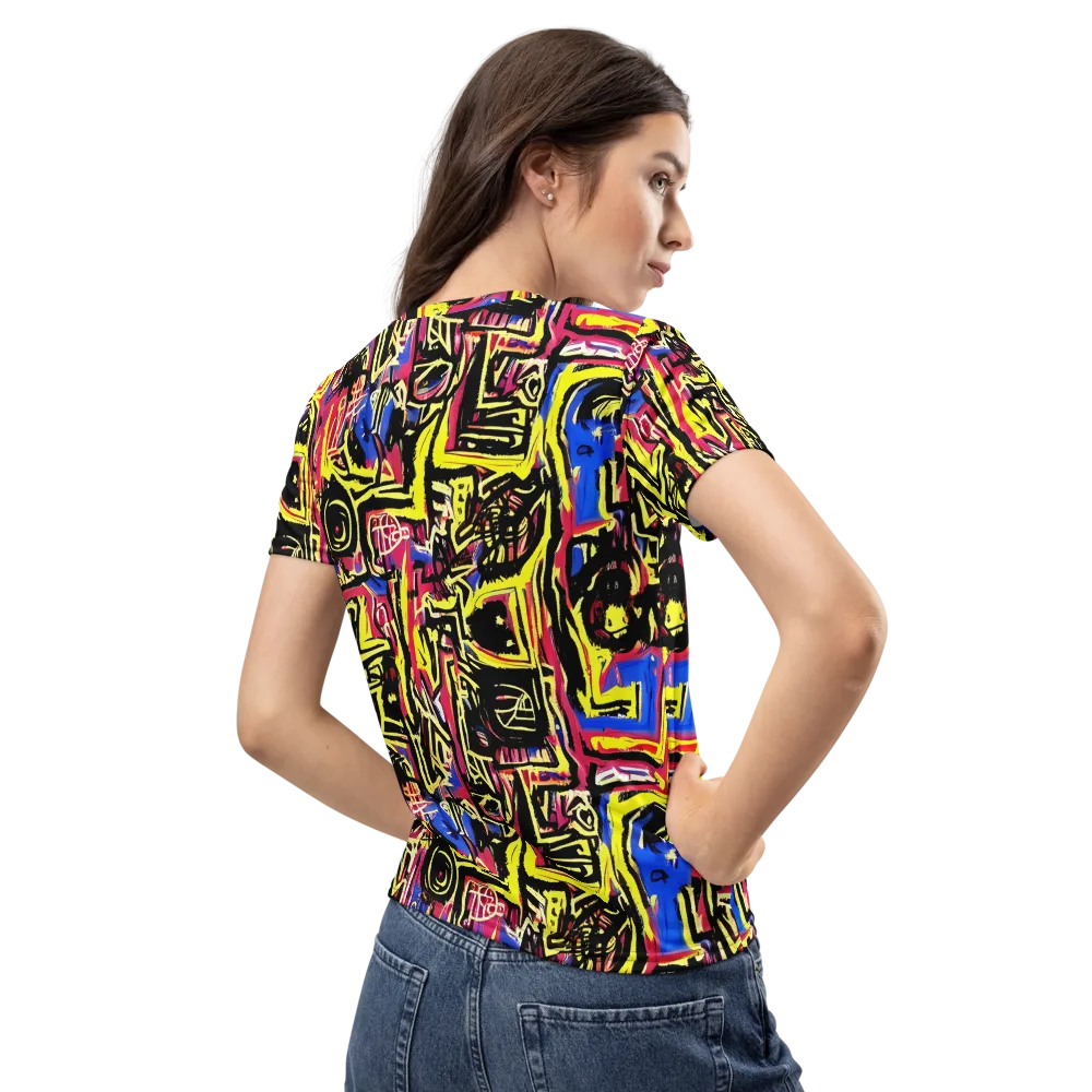 Beyond the Canvas on Women's Crew Neck T-Shirt — Back