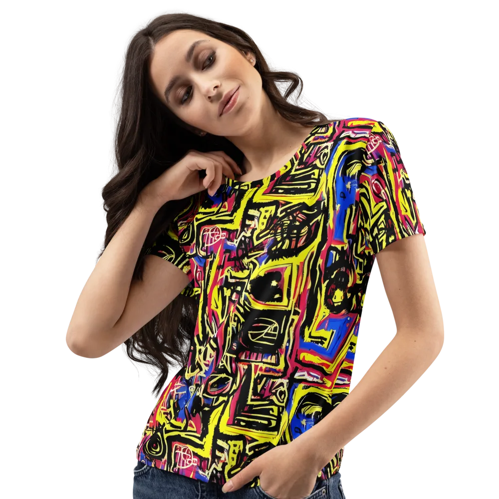Beyond the Canvas on Women's Crew Neck T-Shirt — Left Front