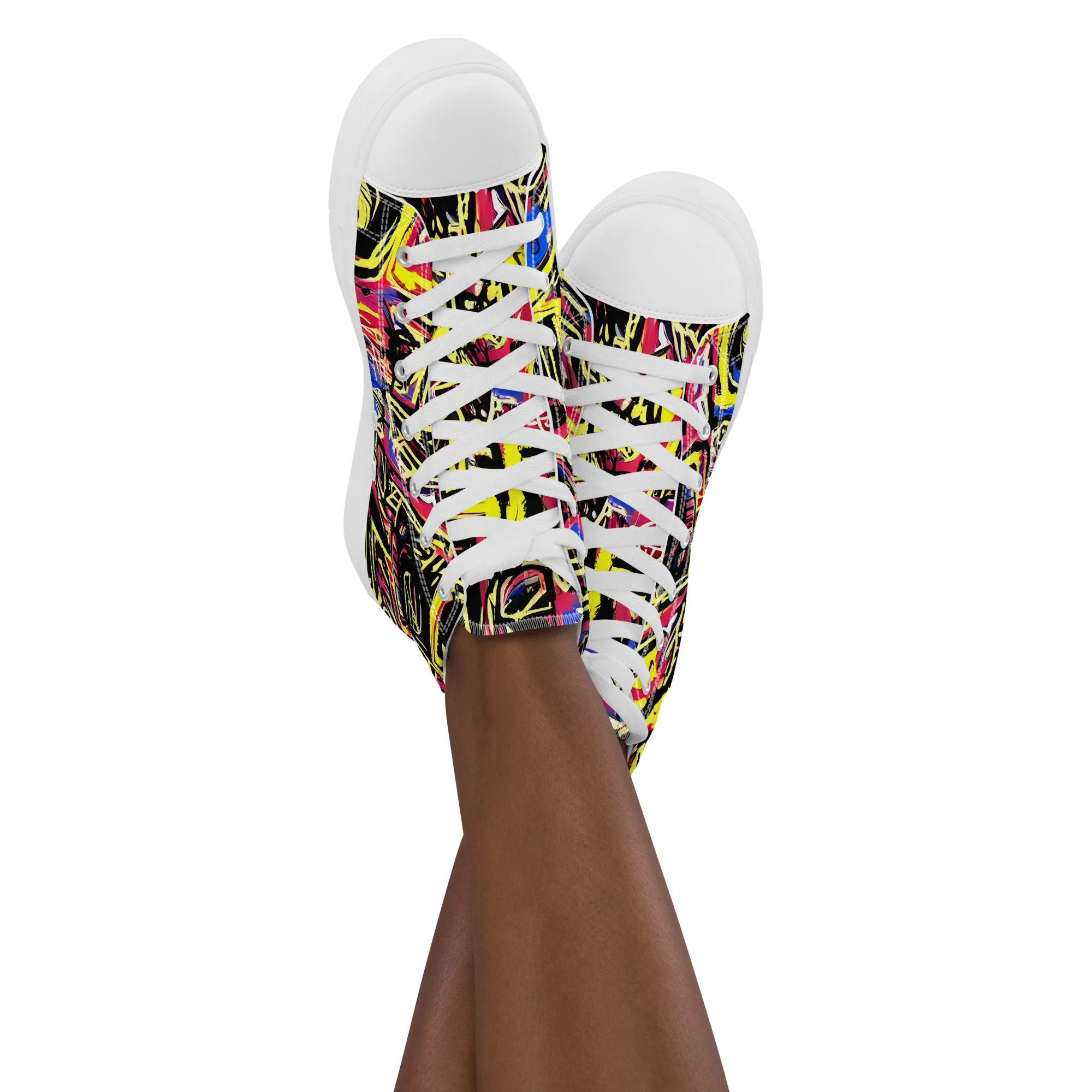 Beyond the Canvas on Women's High Top Canvas Shoes — Front