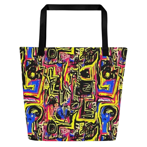 Beyond the Canvas on a Large Tote Bag W/ Pocket