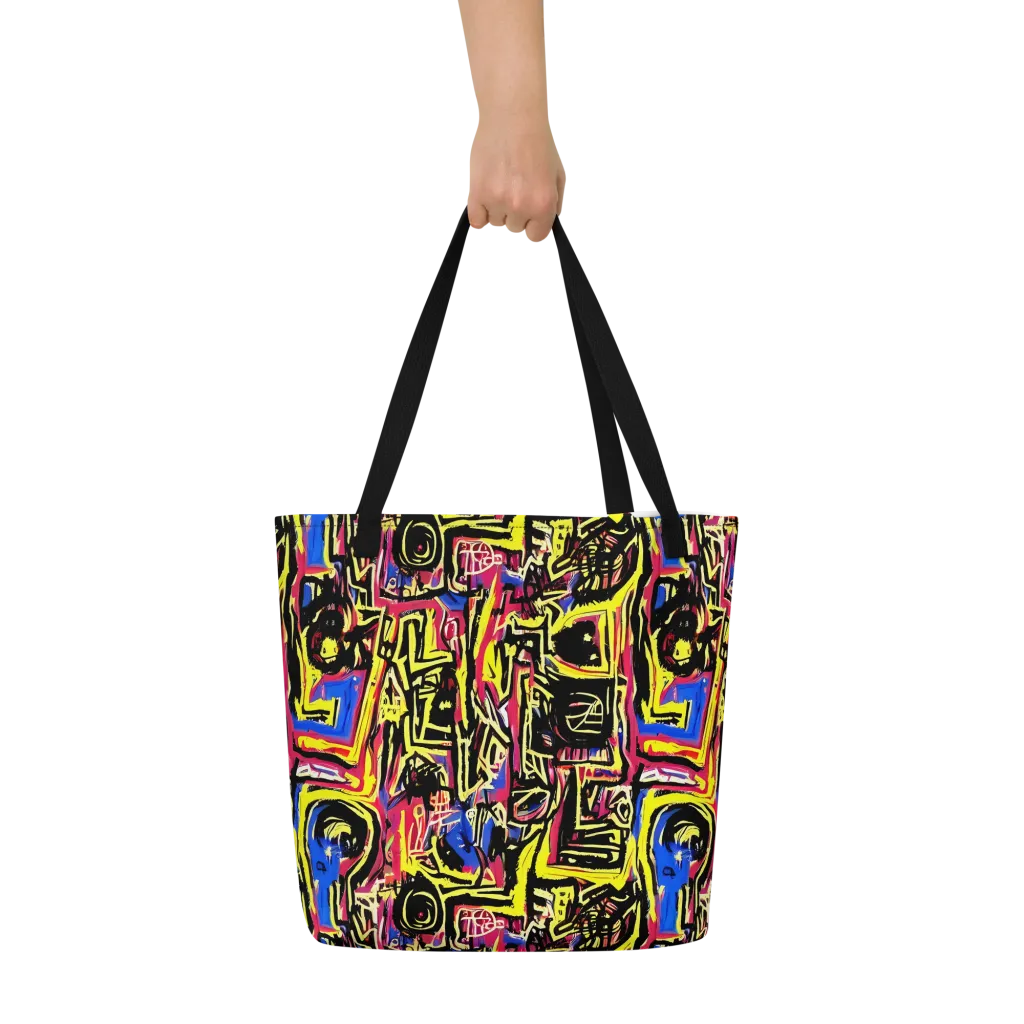 Beyond the Canvas on Large Tote Bag W/ Pocket — Front