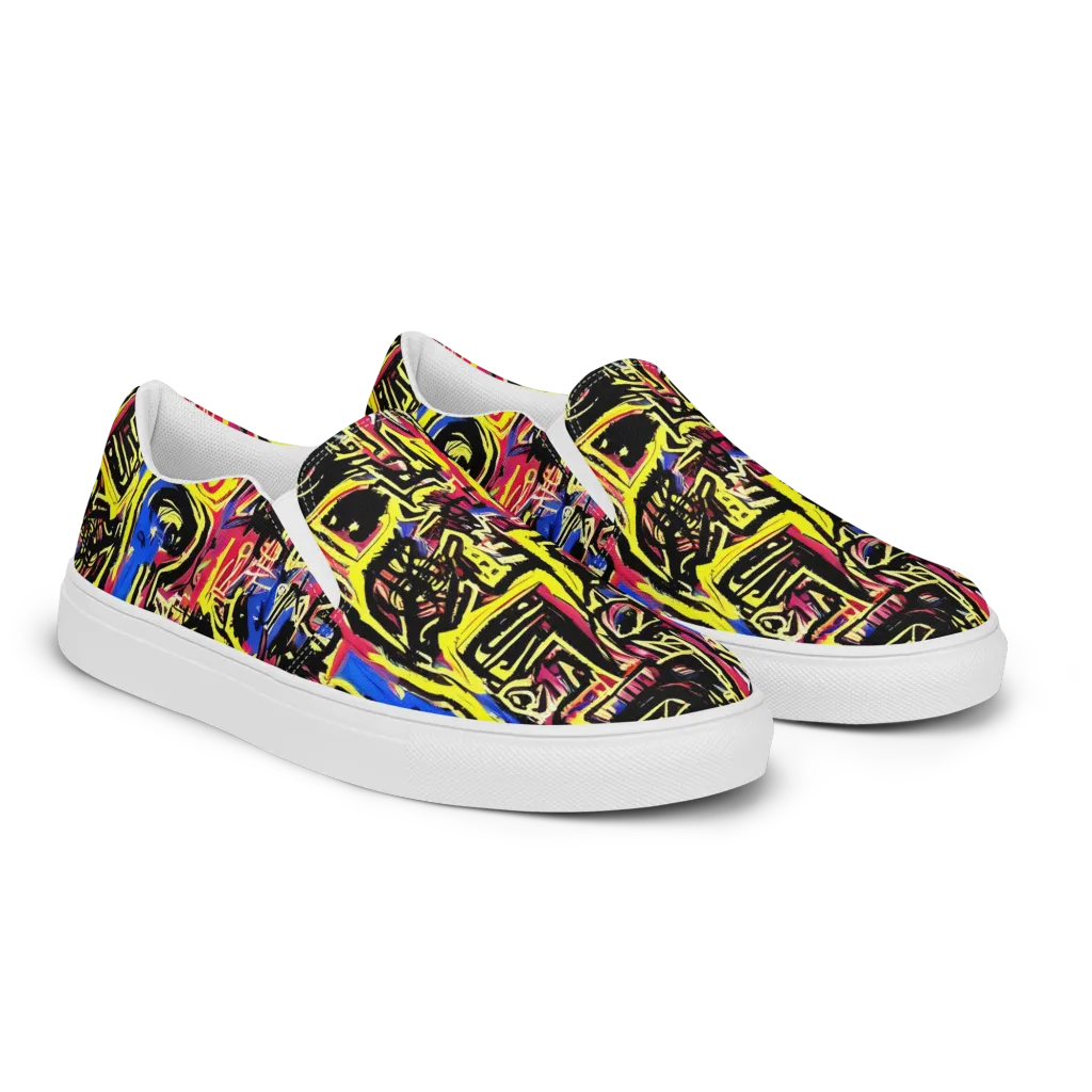 Beyond the Canvas on Women's Slip-On Canvas Shoes — Right Front