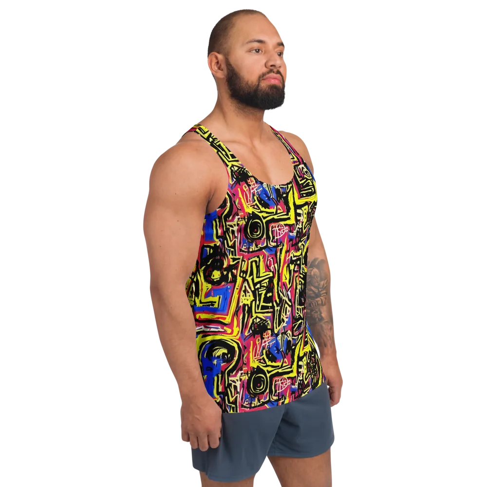 Beyond the Canvas on Men's Tank Top — Right Front