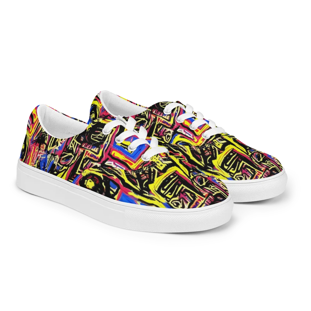 Beyond the Canvas on Men's Lace-Up Canvas Shoes — Right Front