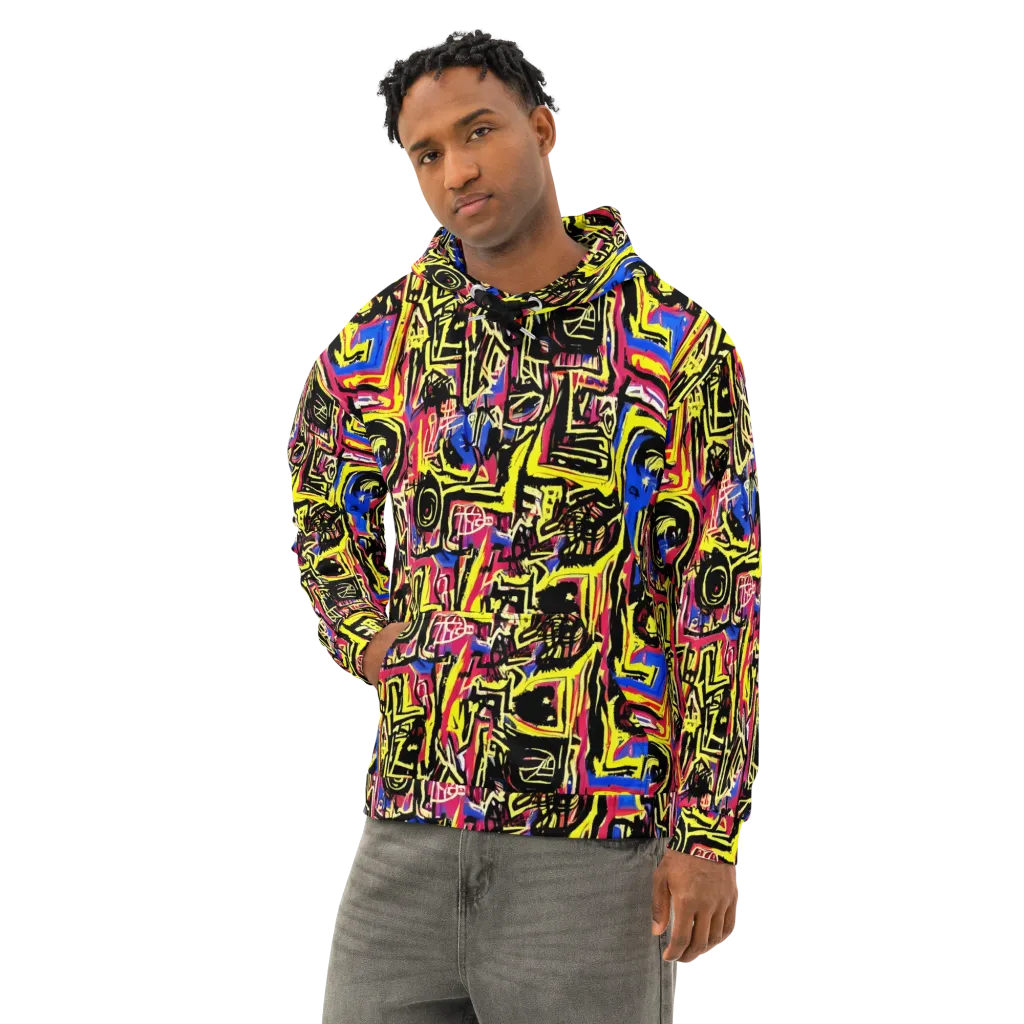 Beyond the Canvas on Cotton Hoodie — Left Front