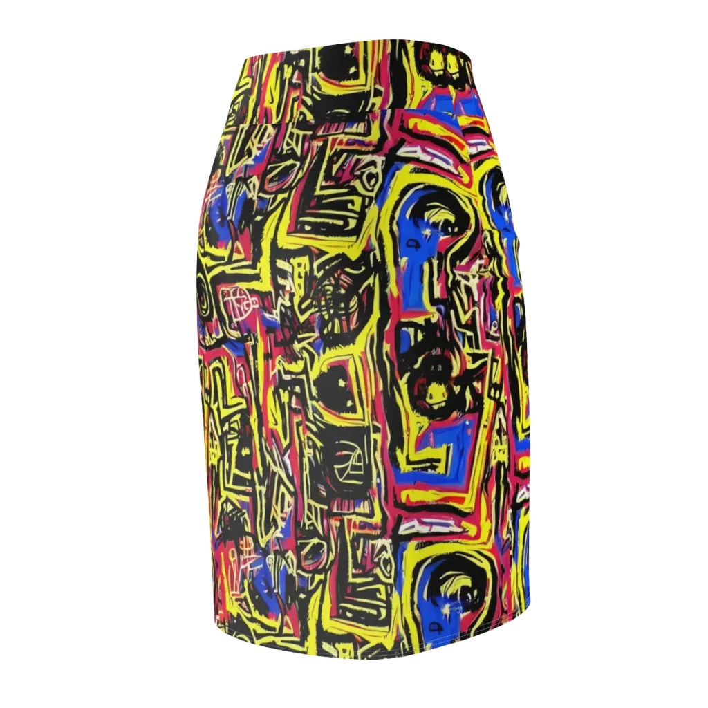 Beyond the Canvas on Pencil Skirt — Back Side