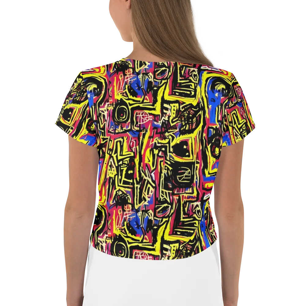 Beyond the Canvas on Crop Tee — Back