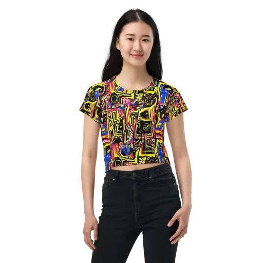 Beyond the Canvas on a Crop Tee