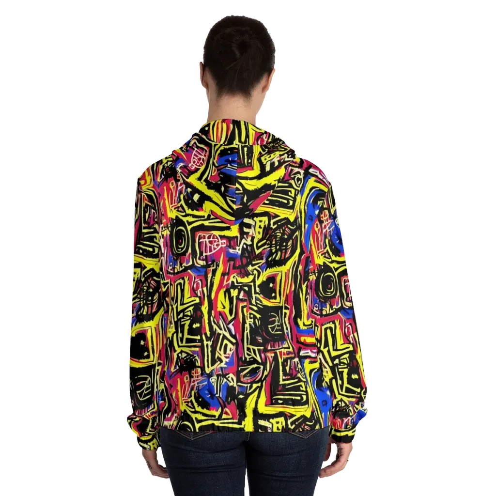 Beyond the Canvas on Women's Full-Zip Hoodie — Back On Person