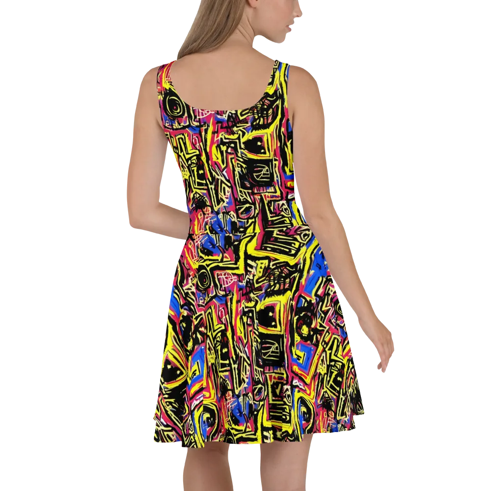Beyond the Canvas on Skater Dress — Back