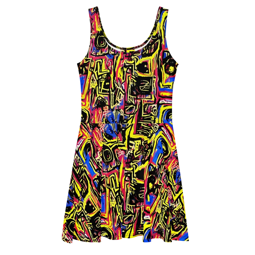 Beyond the Canvas on Skater Dress — Front