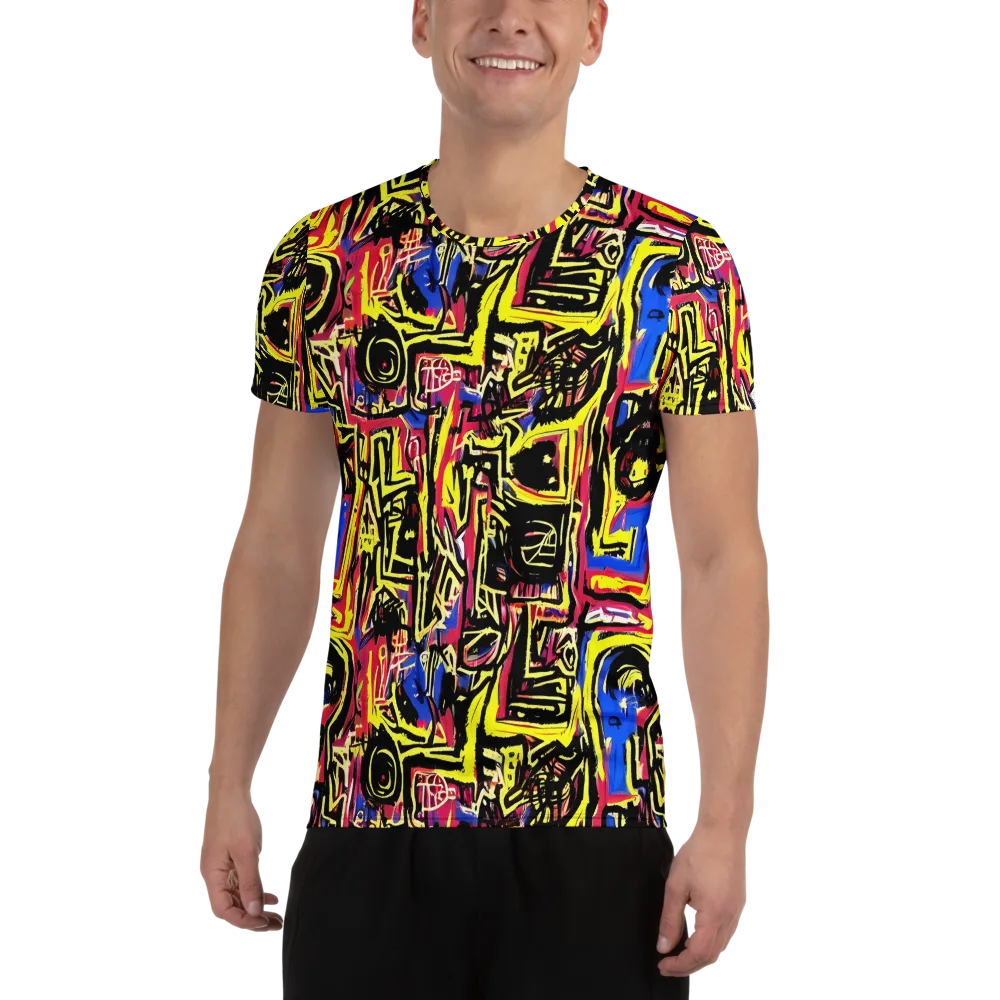 Beyond the Canvas on Men's Athletic T-Shirt — Front