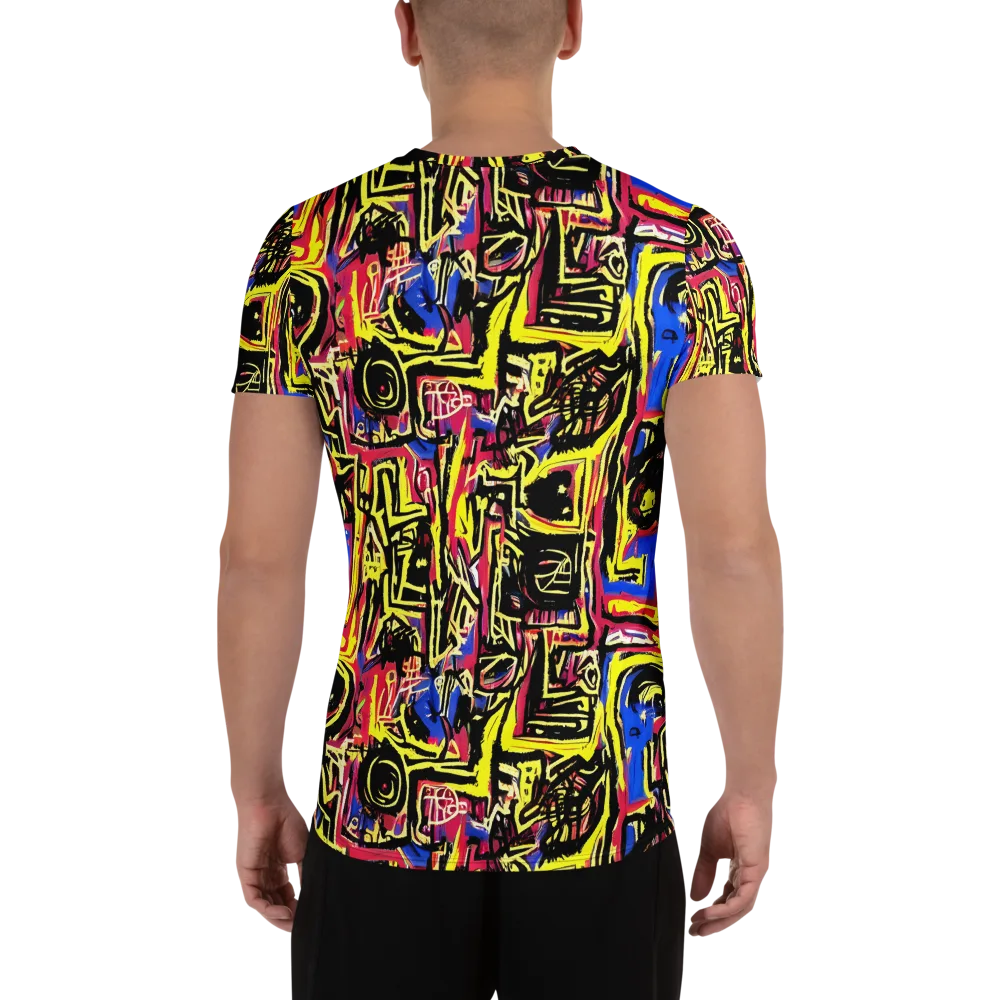 Beyond the Canvas on Men's Athletic T-Shirt — Back