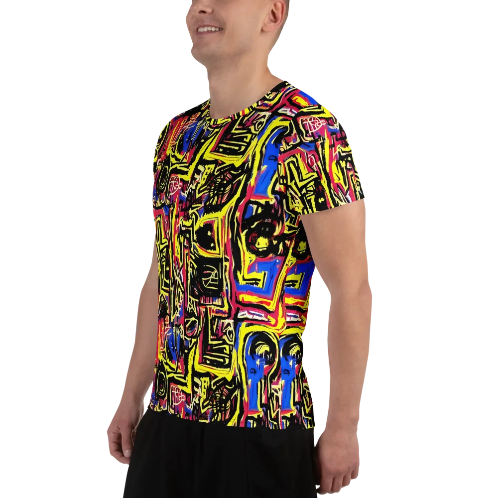 Beyond the Canvas on Men's Athletic T-Shirt — Left
