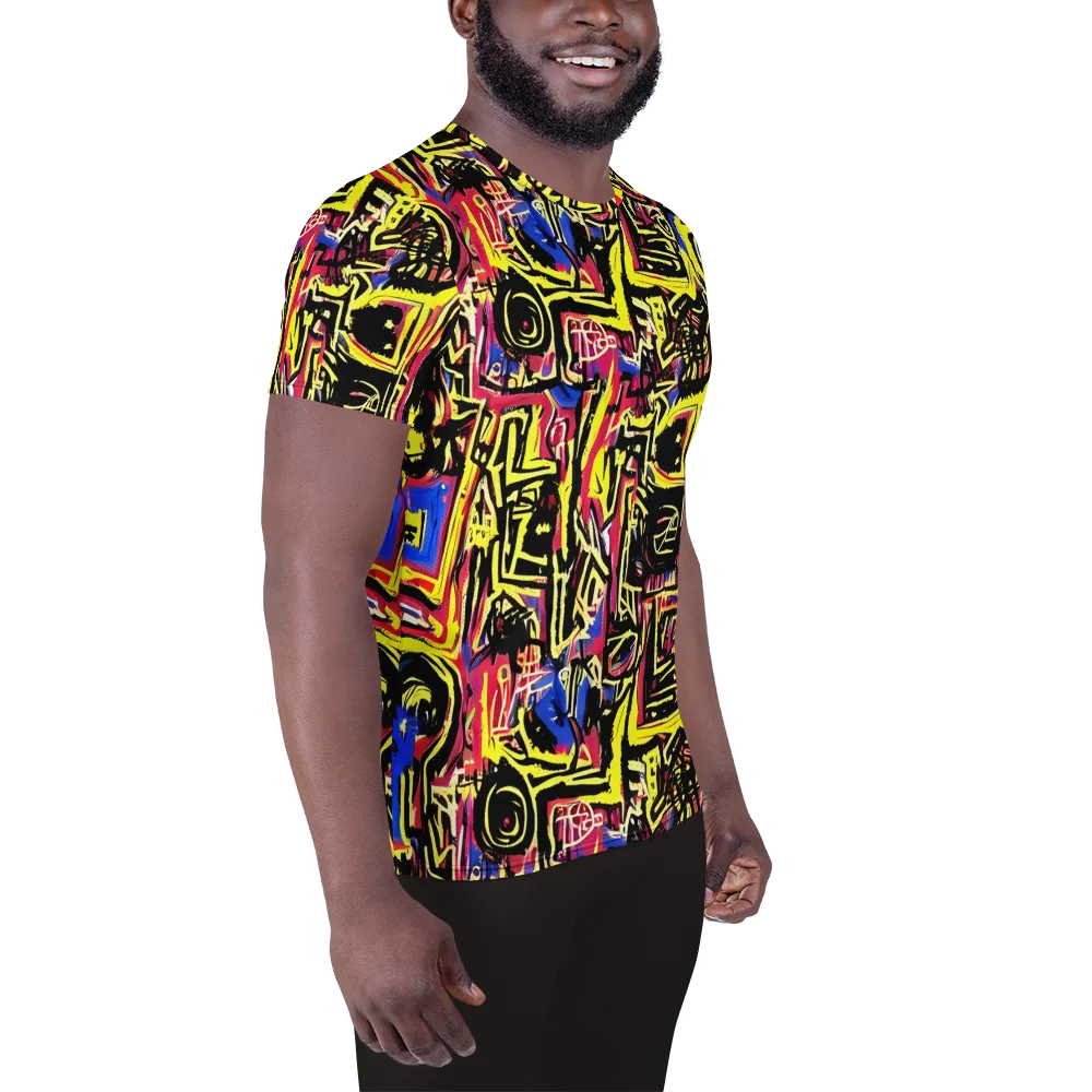 Beyond the Canvas on Men's Athletic T-Shirt — Right