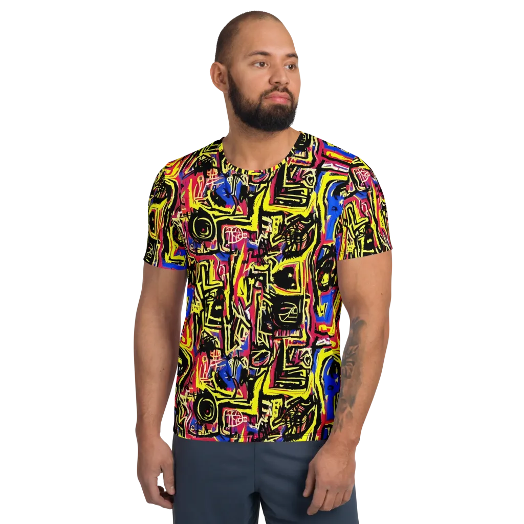 Beyond the Canvas on Men's Athletic T-Shirt — Front