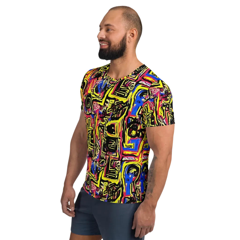 Beyond the Canvas on Men's Athletic T-Shirt — Left