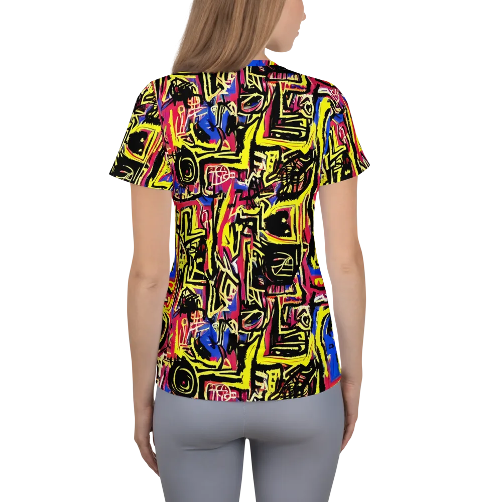 Beyond the Canvas on Women's Athletic T-Shirt — Back
