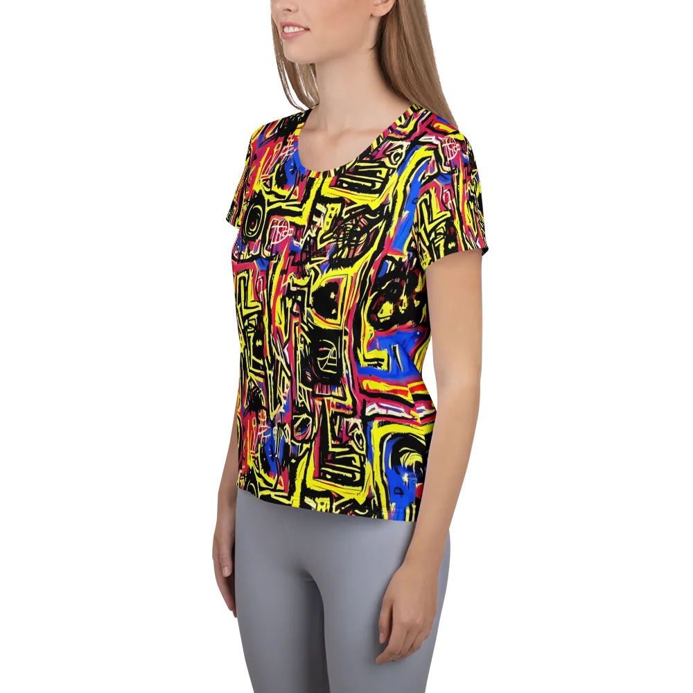 Beyond the Canvas on Women's Athletic T-Shirt — Left
