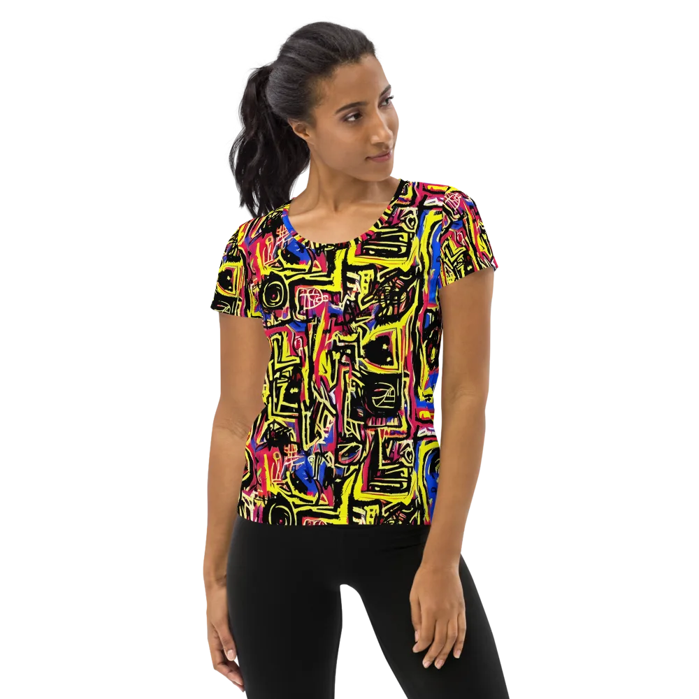 Beyond the Canvas on Women's Athletic T-Shirt — Front