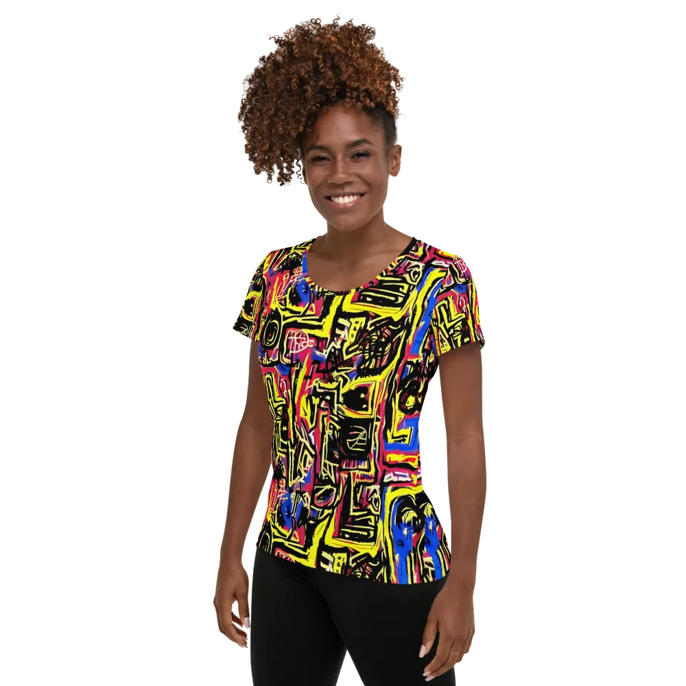 Beyond the Canvas on Women's Athletic T-Shirt — Left