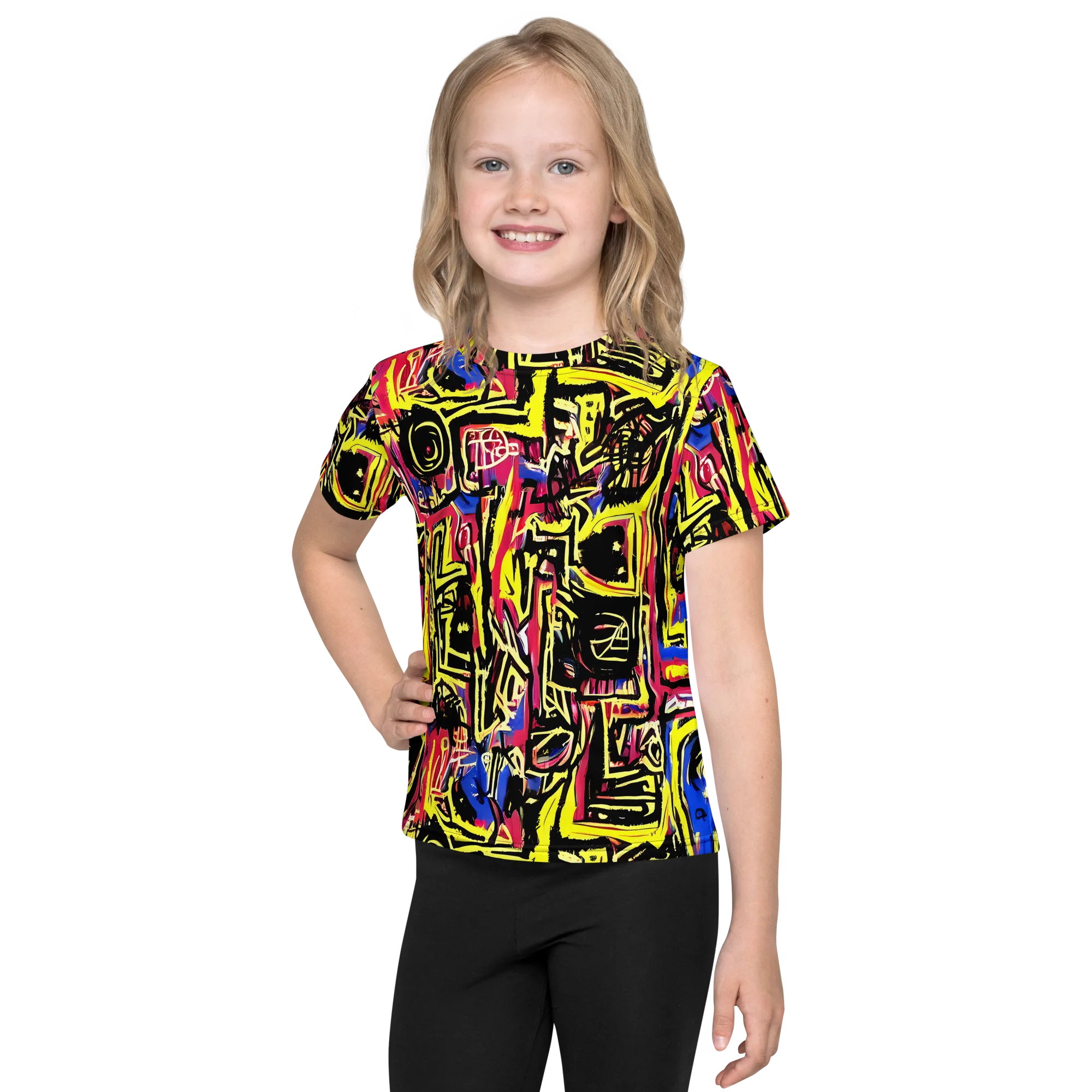 Beyond the Canvas on Kids Crew Neck T-Shirt — Front