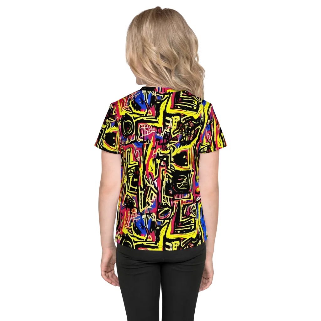 Beyond the Canvas on Kids Crew Neck T-Shirt — Back