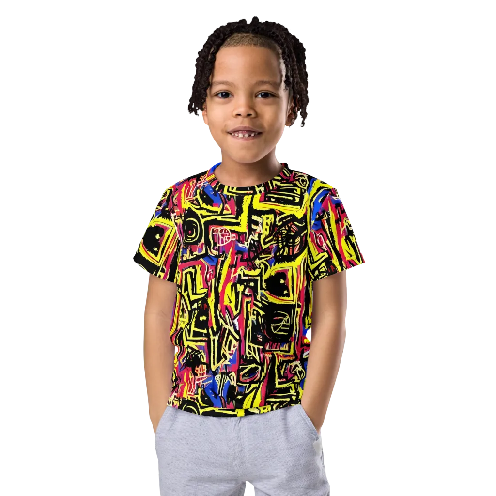 Beyond the Canvas on Kids Crew Neck T-Shirt — Front