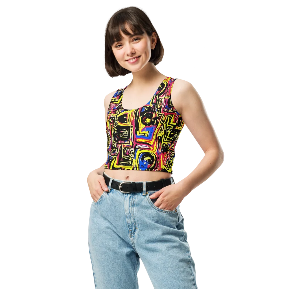 Beyond the Canvas on Crop Top — Front