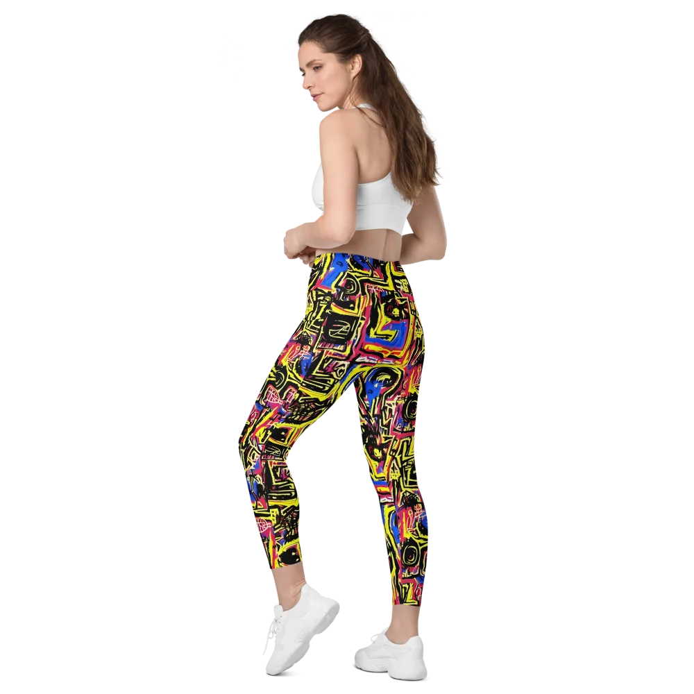 Beyond the Canvas on Leggings with Pockets — Left Back